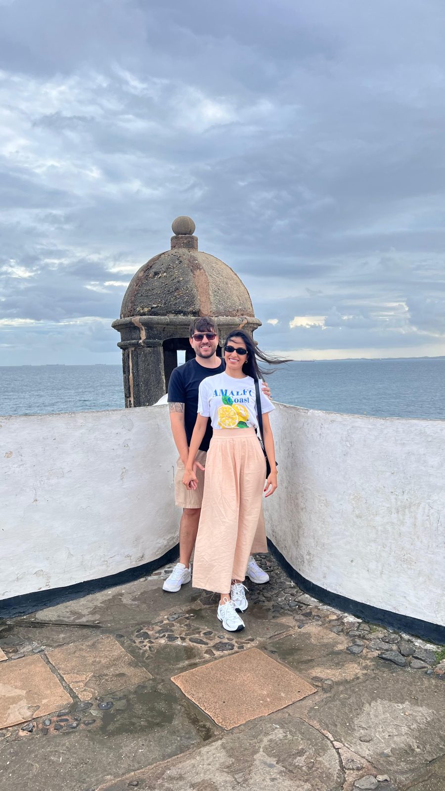 Giulia e Marcel viajando juntos